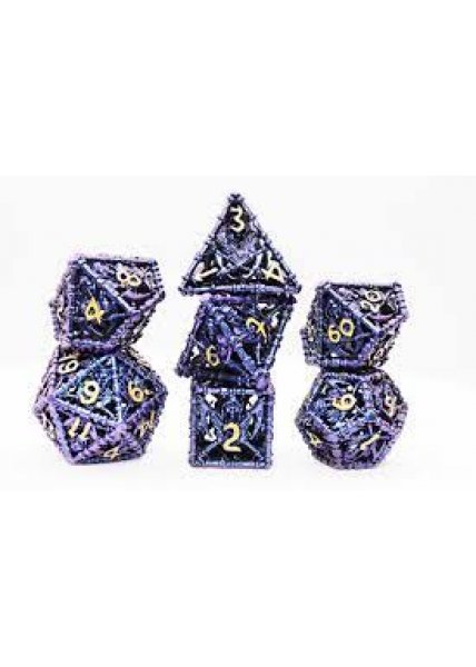 Grim Scythe: Purple RPG Dice